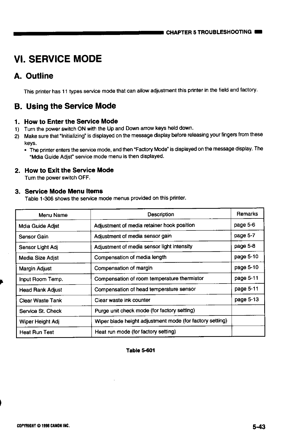 Canon Wide-Format-BubbleJet BJ-W7000 Parts and Service Manual-5